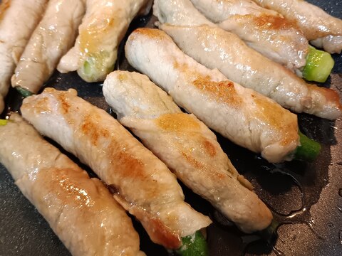 オクラ肉巻きの照り焼き
